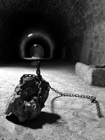 Chain and Weight, Study in Iron — photograph by Randall Polito
