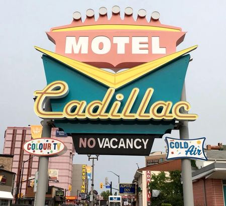 Motel Cadillac, Neon Sign — photograph by Randy Polito