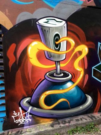 The Genie's Lamp, Mural — photograph by Randy Polito