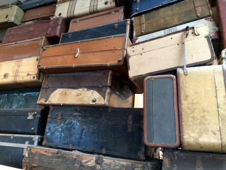 Stacked Lockers, Study in Rust — photograph by Randall Polito