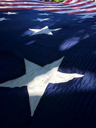Old Glory, Mural Study — photograph by Randall Polito