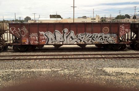Freight Car, Study in Tags — photograph by Randy Polito
