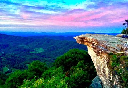 The Ledge at Sunset — photograph by Randy Polito