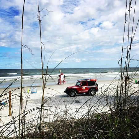 Lifeguard Truck, Dune Grass — photograph by Randall Polito