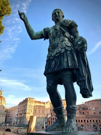 Statue of the Emperor, Rome — photograph by Randall Polito