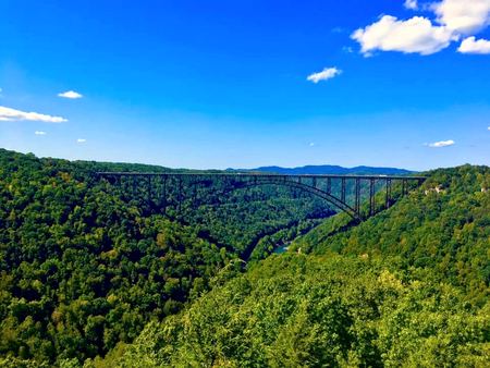 The Gorge Bridge, Aerial View — photograph by Randall Polito