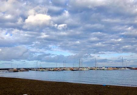The Marina, Blue Sky — photograph by Randy Polito