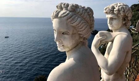 Two Figures, Sea View — photograph by Randy Polito