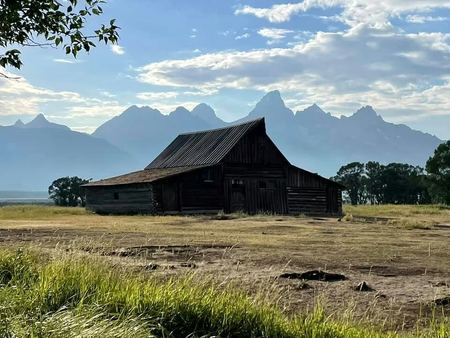 The Historic Barn, Teton Range — photograph by Randall Polito