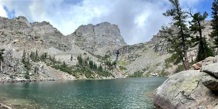 Alpine Lake, Grey Peaks — photograph by Randy Polito