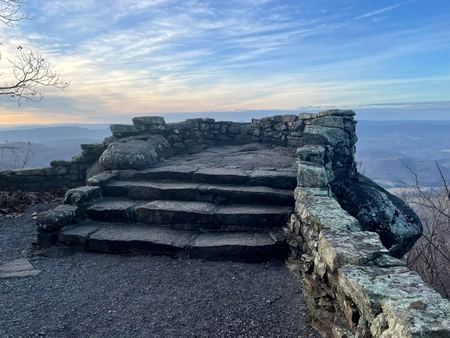 Stone Seat, Valley Overlook — photograph by Randall Polito