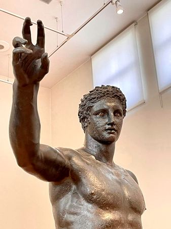 Bronze Youth, Victory Pose — photograph by Randall Polito