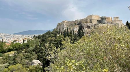 The Acropolis, Distant View — photograph by Randall Polito