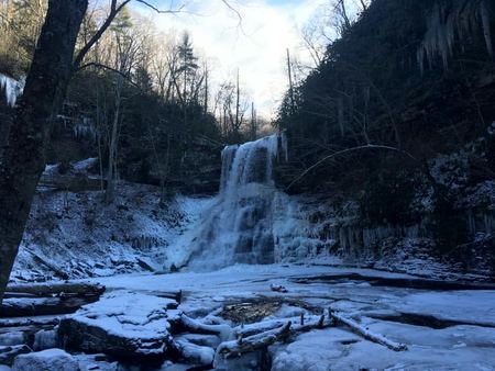 The Frozen Waterfall — photograph by Randy Polito
