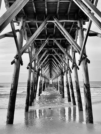 Beneath the Pier — photograph by Randy Polito