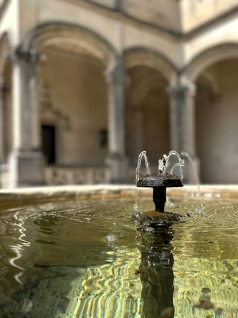 The Courtyard Fountain — photograph by Randy Polito