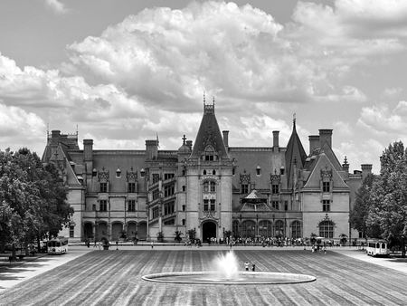 Biltmore Estate, Monochrome — photograph by Randall Polito