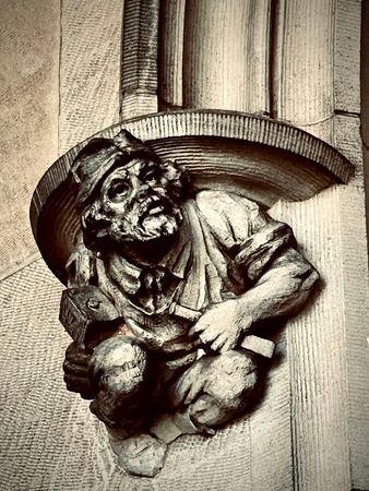 The Hooded Figure, Carved Relief — photograph by Randy Polito