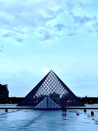 The Louvre Pyramid, Paris — photograph by Randy Polito