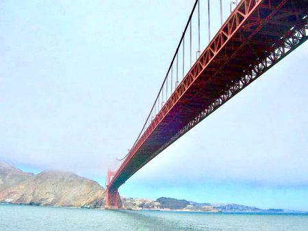 The Golden Gate, From Below — photograph by Randall Polito