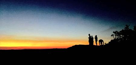 Sunset Silhouettes, The Overlook — photograph by Randy Polito