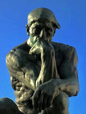 The Thinker, After Rodin — photograph by Randy Polito