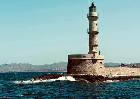 The Stone Tower, Rough Water — photograph by Randall Polito