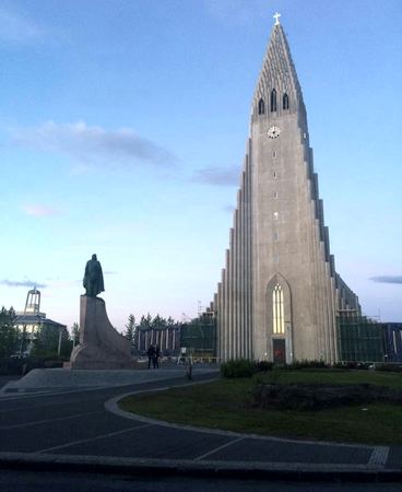 Hallgrimskirkja, Reykjavik — photograph by Randy Polito