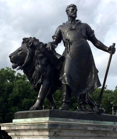 Monument with Lions — photograph by Randall Polito