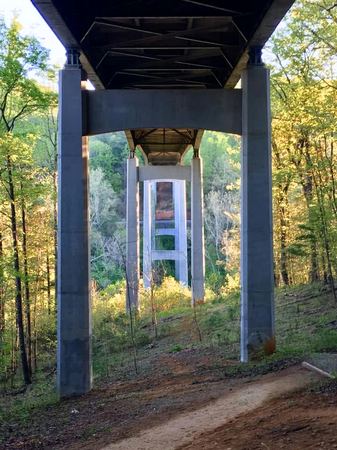 The Covered Walkway, Autumn Light — photograph by Randall Polito