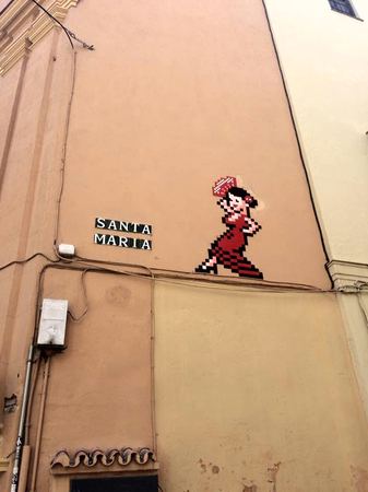 Santa Maria, Pixel Mural — photograph by Randall Polito