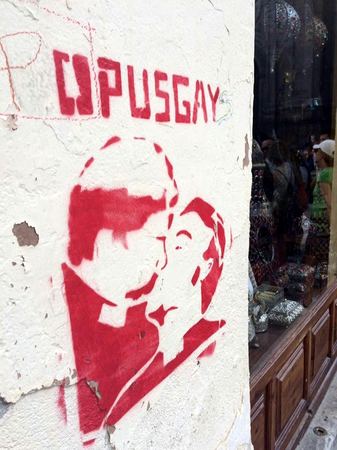 Opusgay, Street Stencil — photograph by Randy Polito
