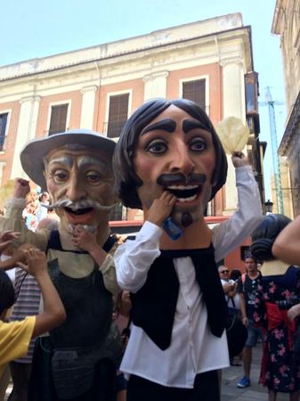 Cabezudos, Festival Figures — photograph by Randall Polito