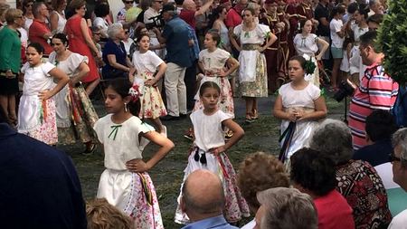 Flamenco Dresses, Festival Gathering — photograph by Randy Polito