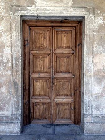 Weathered Door, Stone Surround — photograph by Randy Polito