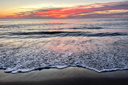 Sunset on Wet Sand — photograph by Randy Polito