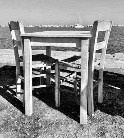 Table and Chairs, Waterside — photograph by Randall Polito