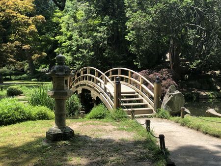 The Footbridge, Garden Pond — photograph by Randall Polito