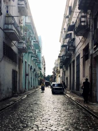 Havana Alley, Wet Cobblestones — photograph by Randy Polito