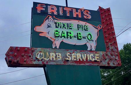 Frith's Dixie Pig, Neon Sign — photograph by Randall Polito