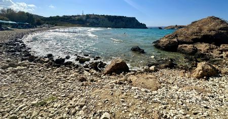 The Rocky Cove, Calm Water — photograph by Randall Polito