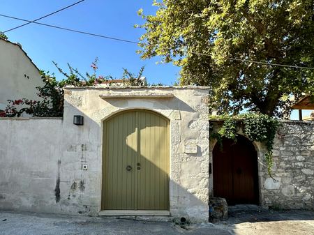 Sage Door, Stone Archway — photograph by Randall Polito