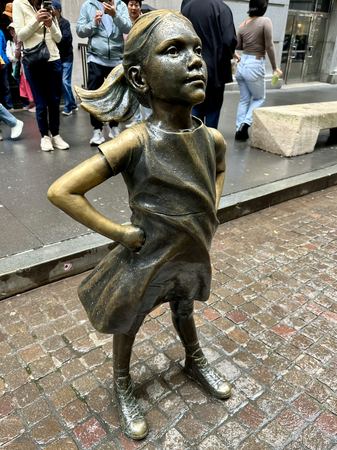 Fearless Girl, Wall Street — photograph by Randall Polito
