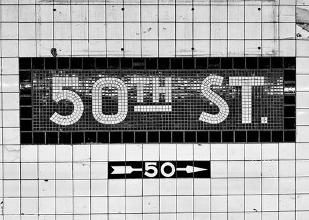 50th Street, Subway Tile — photograph by Randy Polito