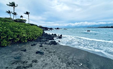 Black Sand Beach — photograph by Randall Polito