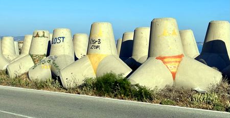 Tetrapods, Breakwater — photograph by Randy Polito