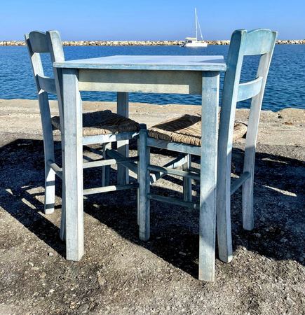 Blue Table, Seaside — photograph by Randy Polito