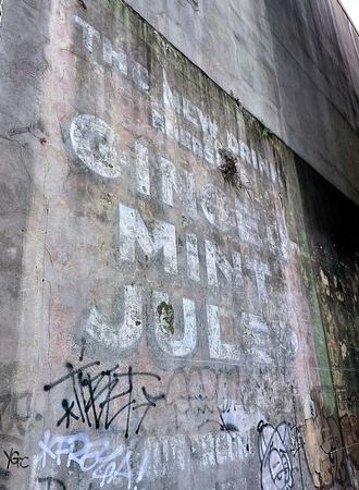 Ginger Mint Julep, Weathered Sign — photograph by Randall Polito