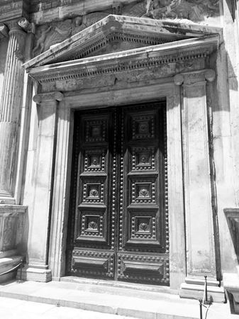Bronze Doors, Classical Facade — photograph by Randall Polito