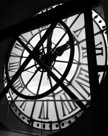 The Musee d'Orsay Clock — photograph by Randy Polito